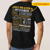 Kings Are Born In November, Personalized Birthday Shirts