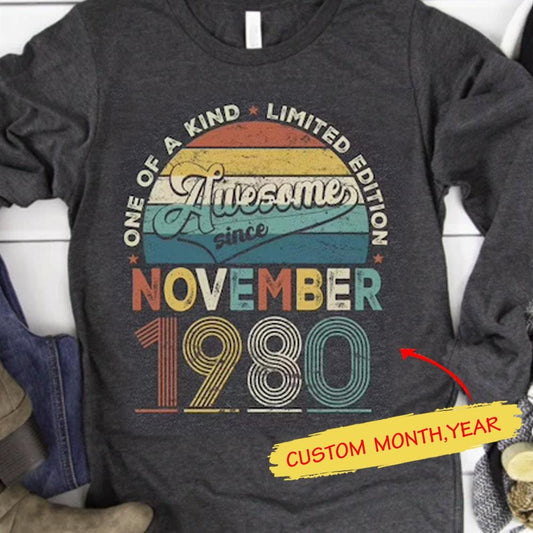 Camisetas de cumpleaños personalizadas, edición limitada y únicas
