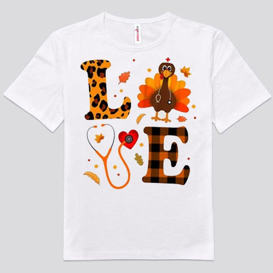 Love Thanksgiving Nurse Shirts