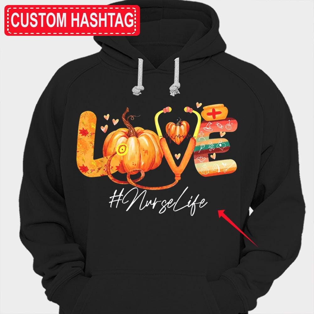 Love Personalized Thanksgiving Nurse Shirts