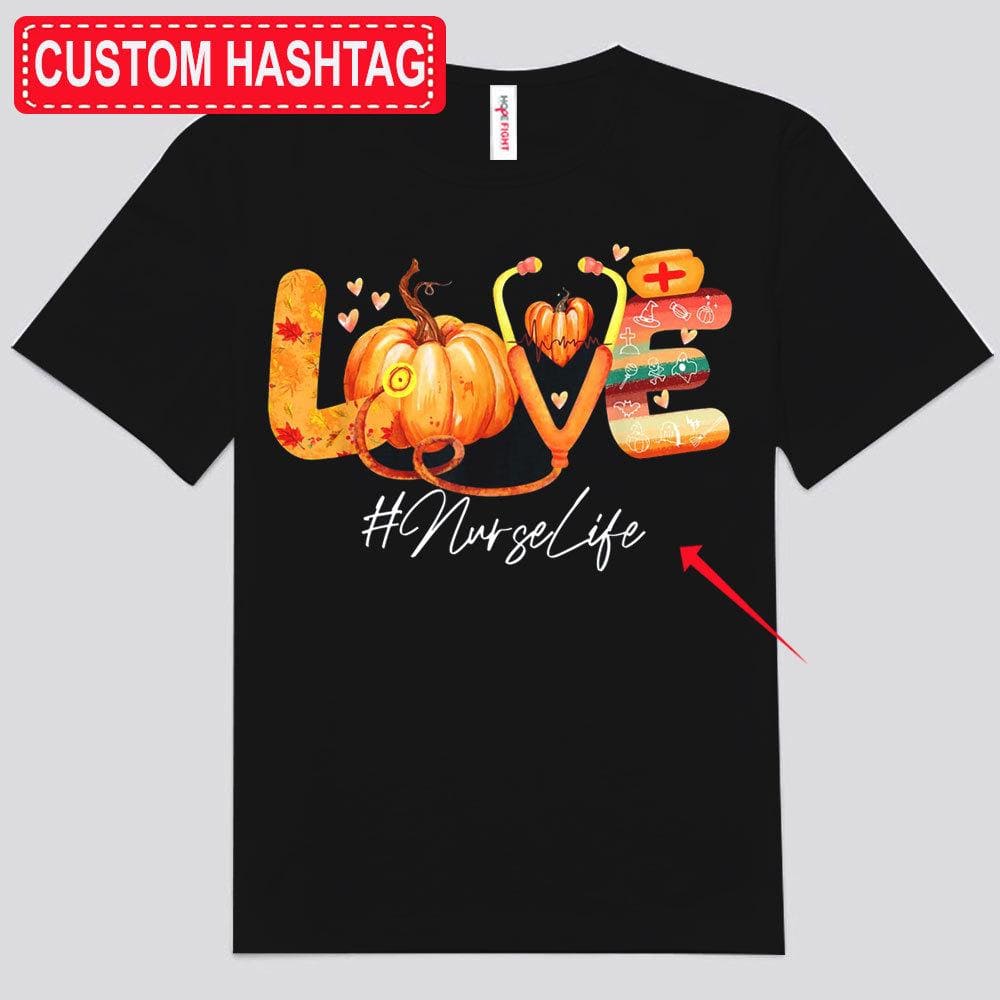 Love Personalized Thanksgiving Nurse Shirts
