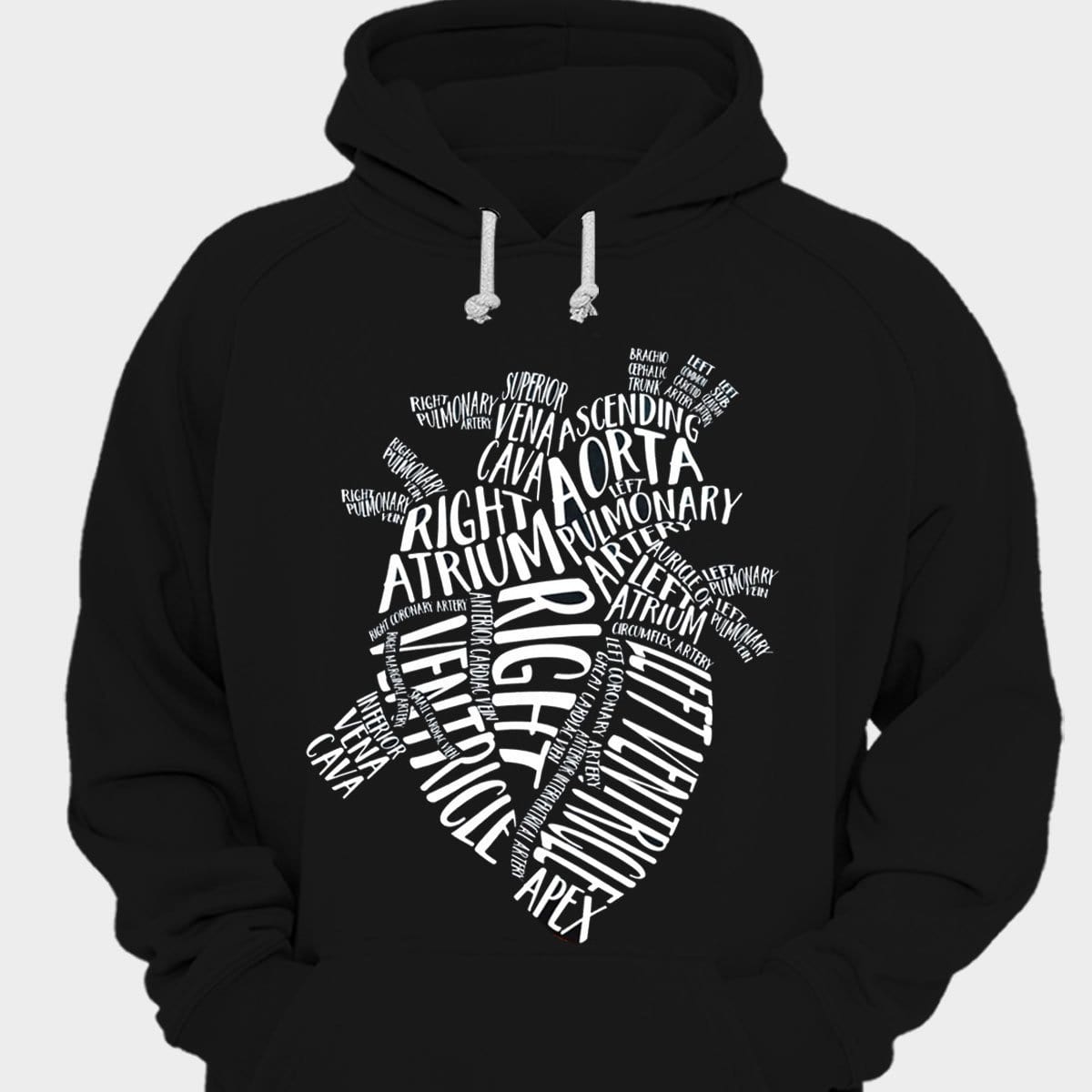Right Atrium Ventricle Nurse Shirts With Heart
