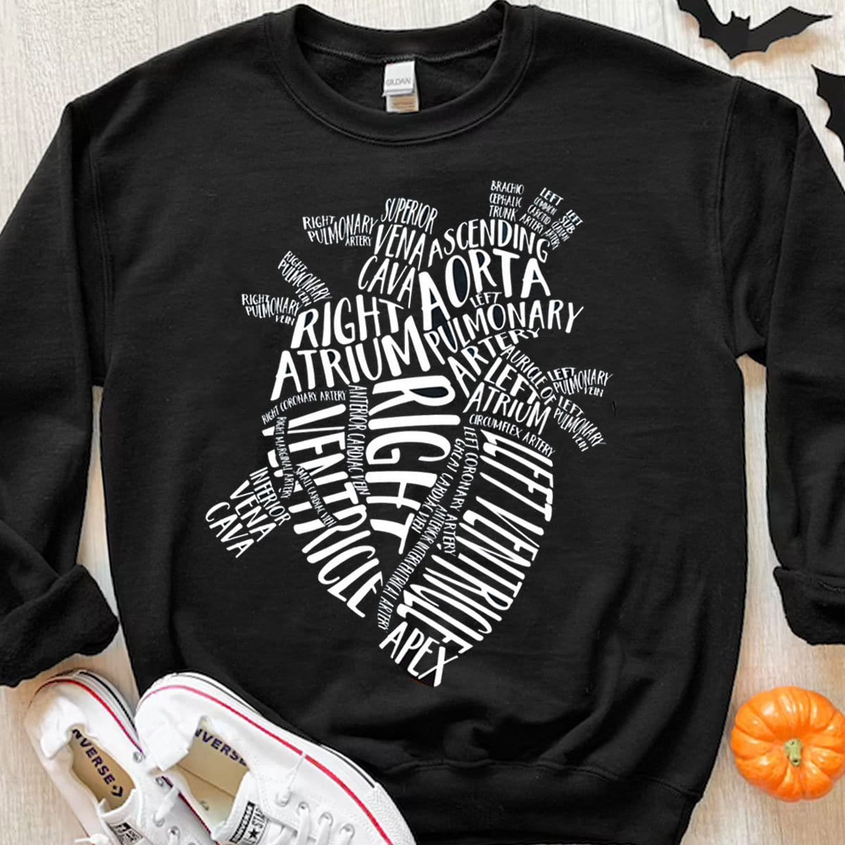 Right Atrium Ventricle Nurse Shirts With Heart