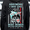 Funny Nurse Shirts Assuming I Was Like Most Women Was Your First Mistake