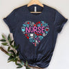 Nurse T Shirts, Stethoscope T Shirt, Funny Nurse Shirts With Heart