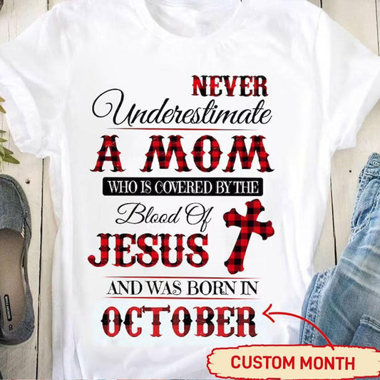 Nunca subestimes a una mamá, camisetas de cumpleaños personalizadas