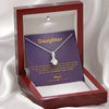 Alluring Beauty Necklace Gift For Daughter - Remember Whose Daughter You Are And Straighten Your Crown