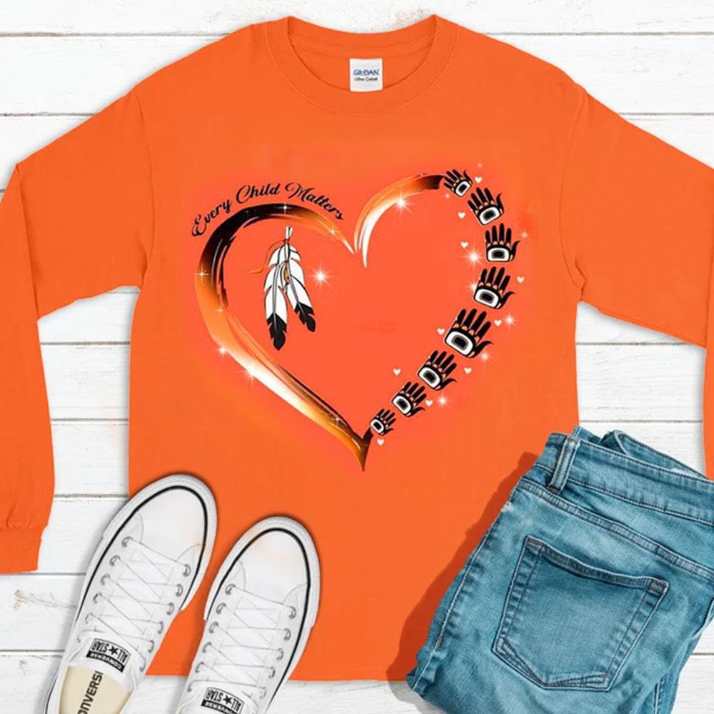 Every Child Matters, Orange Shirt Day Hands Heart, Residential Schools