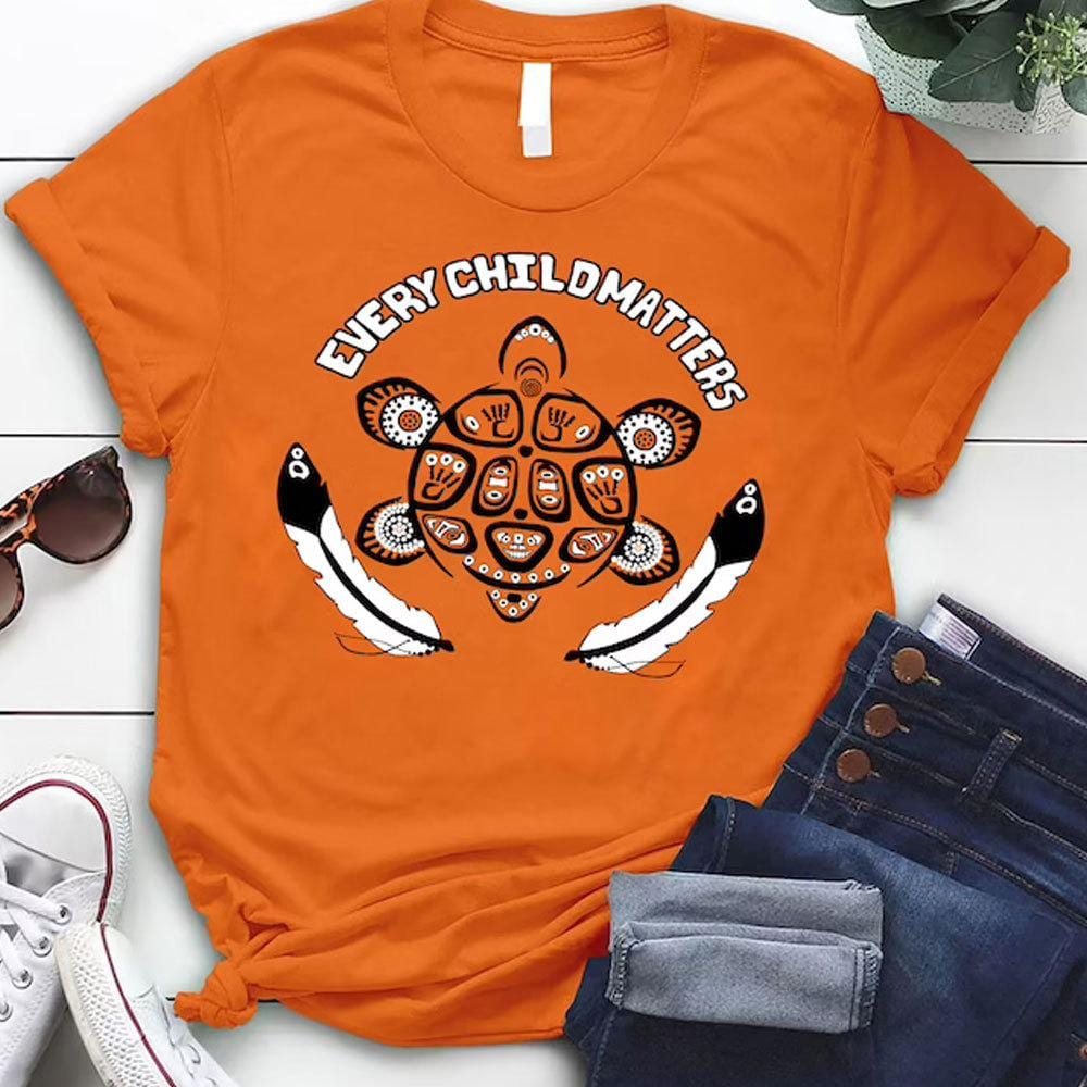 Every Child Matters, Turtle Orange Shirt Day 2022 Canada Indigenous, Residential Schools