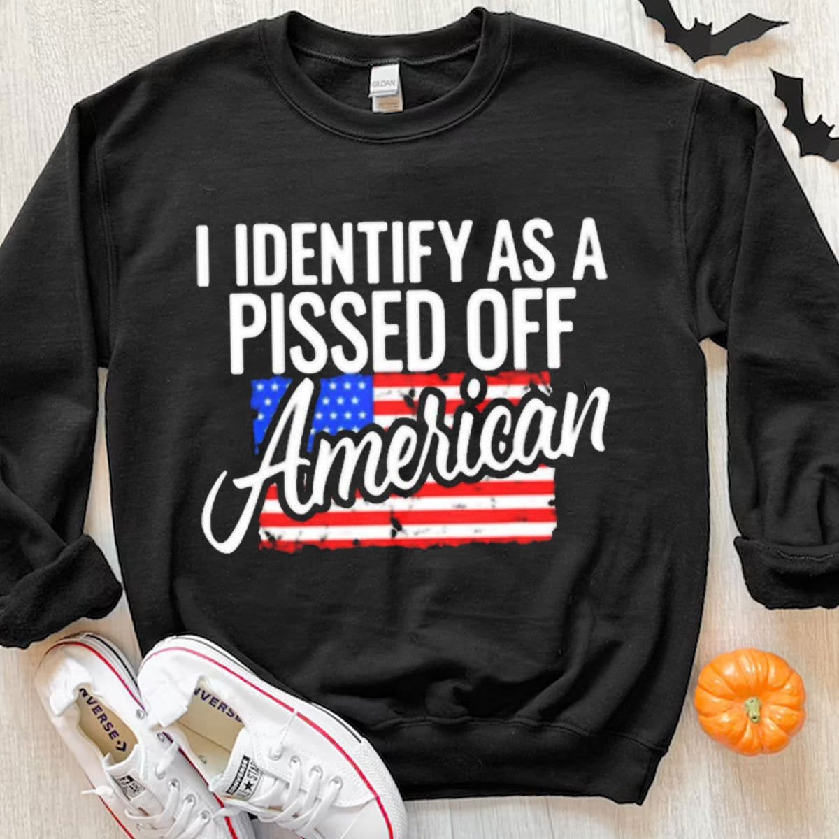 I Identify A A Pissed Of American Patriot Hoodie, Shirts