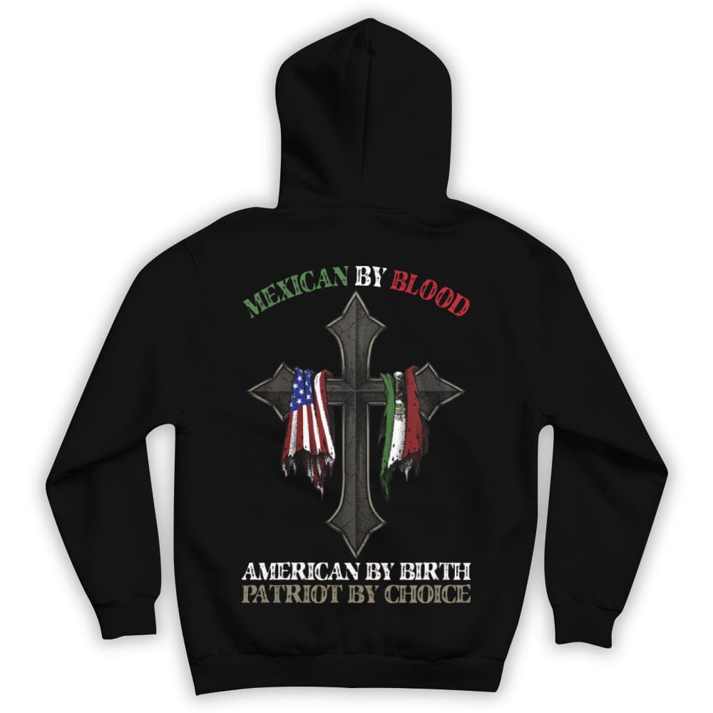 Patriotic Shirts For Men Mexican By Blood American By Birth
