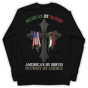 Patriotic Shirts For Men Mexican By Blood American By Birth Patriot By Choice