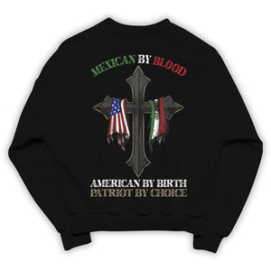 Patriotic Shirts For Men Mexican By Blood American By Birth Patriot By Choice