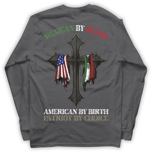 Patriotic Shirts For Men Mexican By Blood American By Birth Patriot By Choice