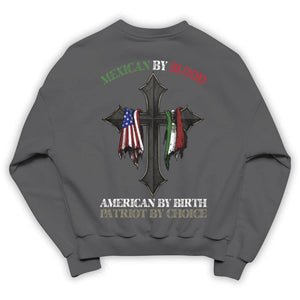 Patriotic Shirts For Men Mexican By Blood American By Birth Patriot By Choice