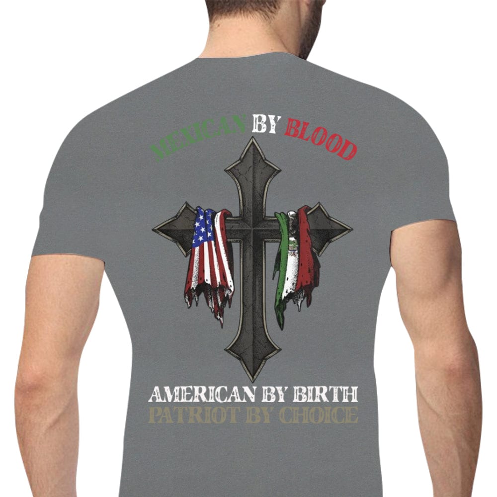 Patriotic Shirts For Men Mexican By Blood American By Birth Patriot By Choice