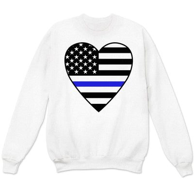 Thin Blue Line Shirts, Police Shirts With Heart
