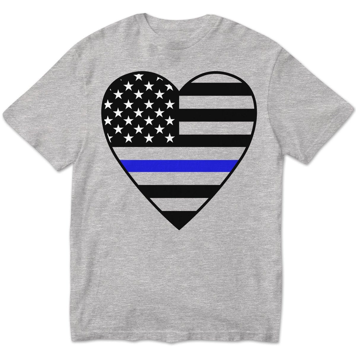 Sudadera de policía con corazón, prendas de Thin Blue Line, camisetas de Thin Blue Line