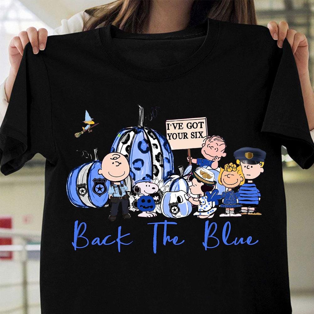 Halloween Police Shirts, Back The Blue I've Got Your Six, Funny Gift For Police