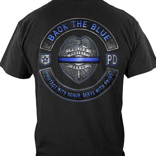 De vuelta a las camisetas de la policía azul