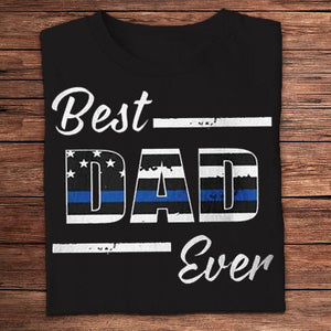 Camisetas de policía del mejor papá del mundo