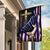 Thin Blue Line With Cross Police Flag House & Garden