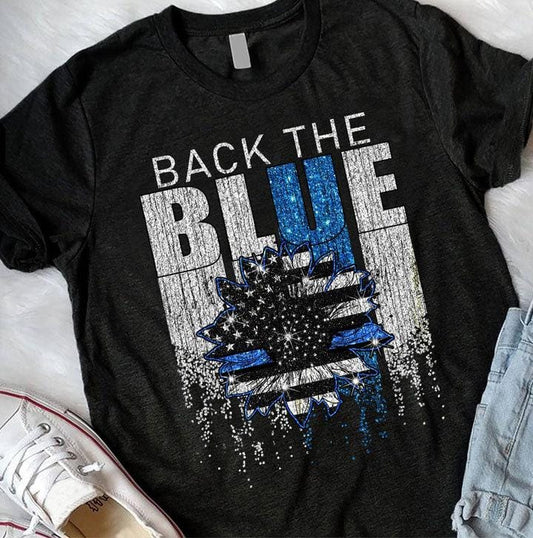 Camisas de policía azul, camisas de línea azul delgada