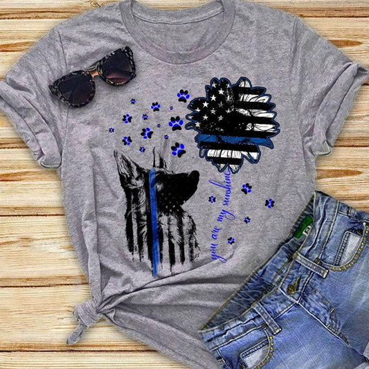 Eres mi sol, camisetas de policía de Thin Blue Line