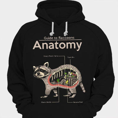Anatomy Guide To Raccoons Shirts