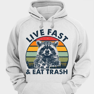 Live Fast & Eat Trash Vintage Raccoon Shirts