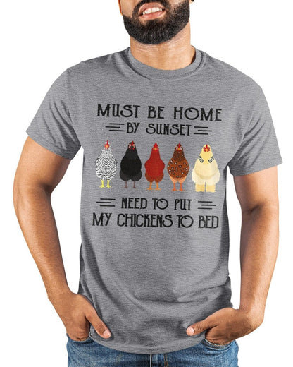 Debo estar en casa al atardecer. Necesito sacrificar a mis gallinas. Camiseta