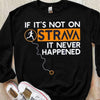 If It's Not On Strava It Never Happened Running Shirts