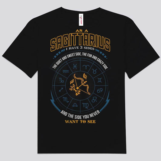 Como Sagitario tengo 3 lados Camisetas