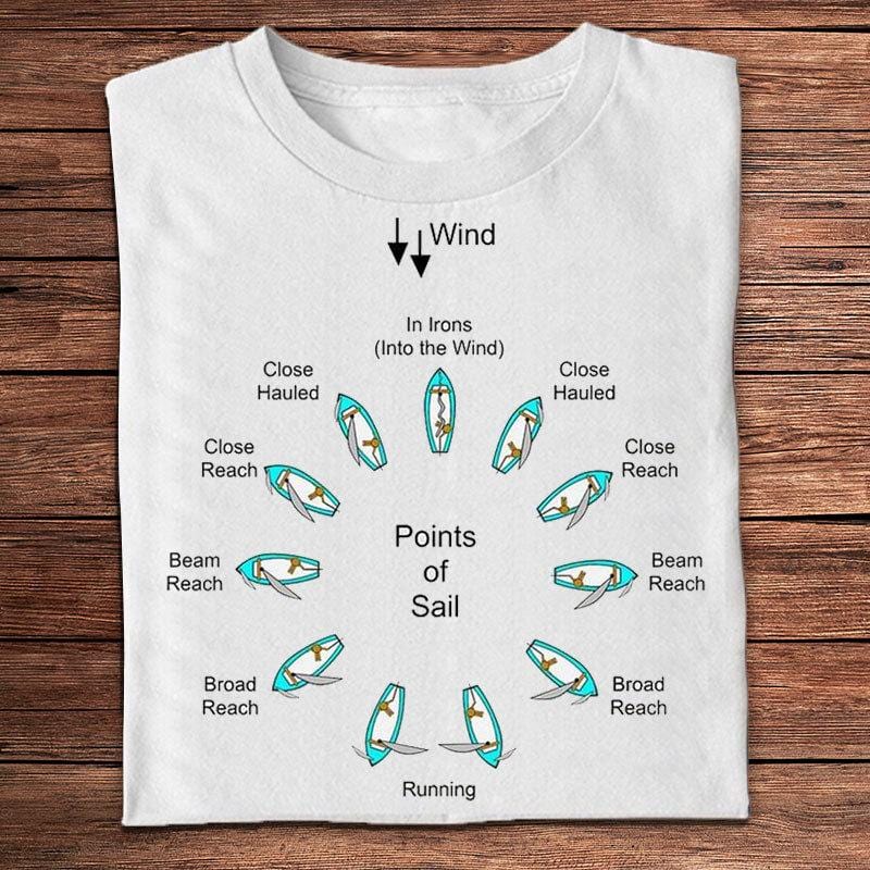Points Of Sail Sail Boat Sailing Shirts