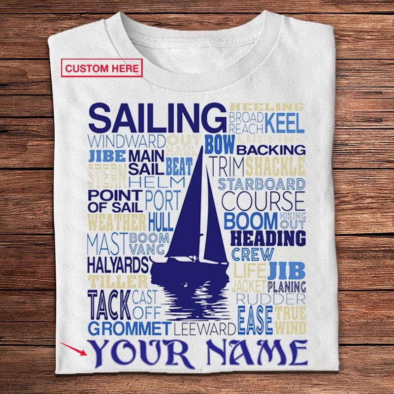 Sail Boat Personalized Sailing Shirts