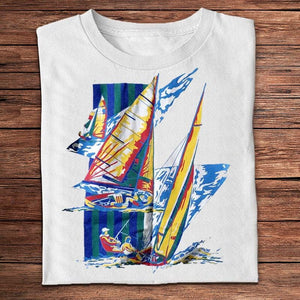 Water Color Sailing Regatta Shirts