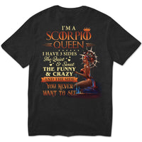 I'm A Scorpio Queen I Have 3 Sides Hoodie, Shirts