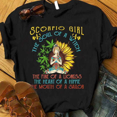 Scorpio Girl The Soul Of Witch The Heart Of Hippie Shirts