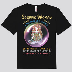 Scorpio Woman The Soul Of Witch Heart Hippie Shirts