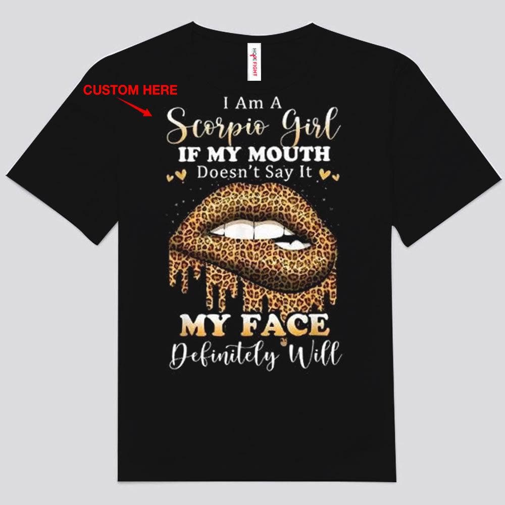 Camisetas personalizadas Soy una chica Escorpio