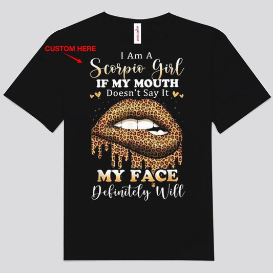 Camisetas personalizadas Soy una chica Escorpio
