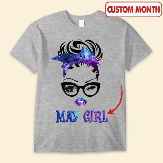May Girl, Personalized Birthday Shirts