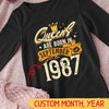 Queen Are Born In September 1987, Personalized Birthday Shirts