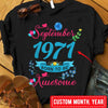 September Born To Be Awesome, Personalized Birthday Shirts
