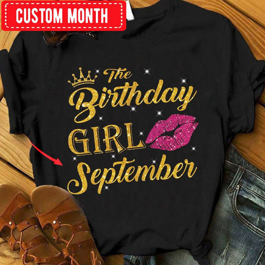 The Birthday Girl September, Personalized Birthday Shirts