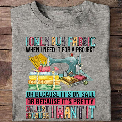 Solo compro camisas de tela para coser