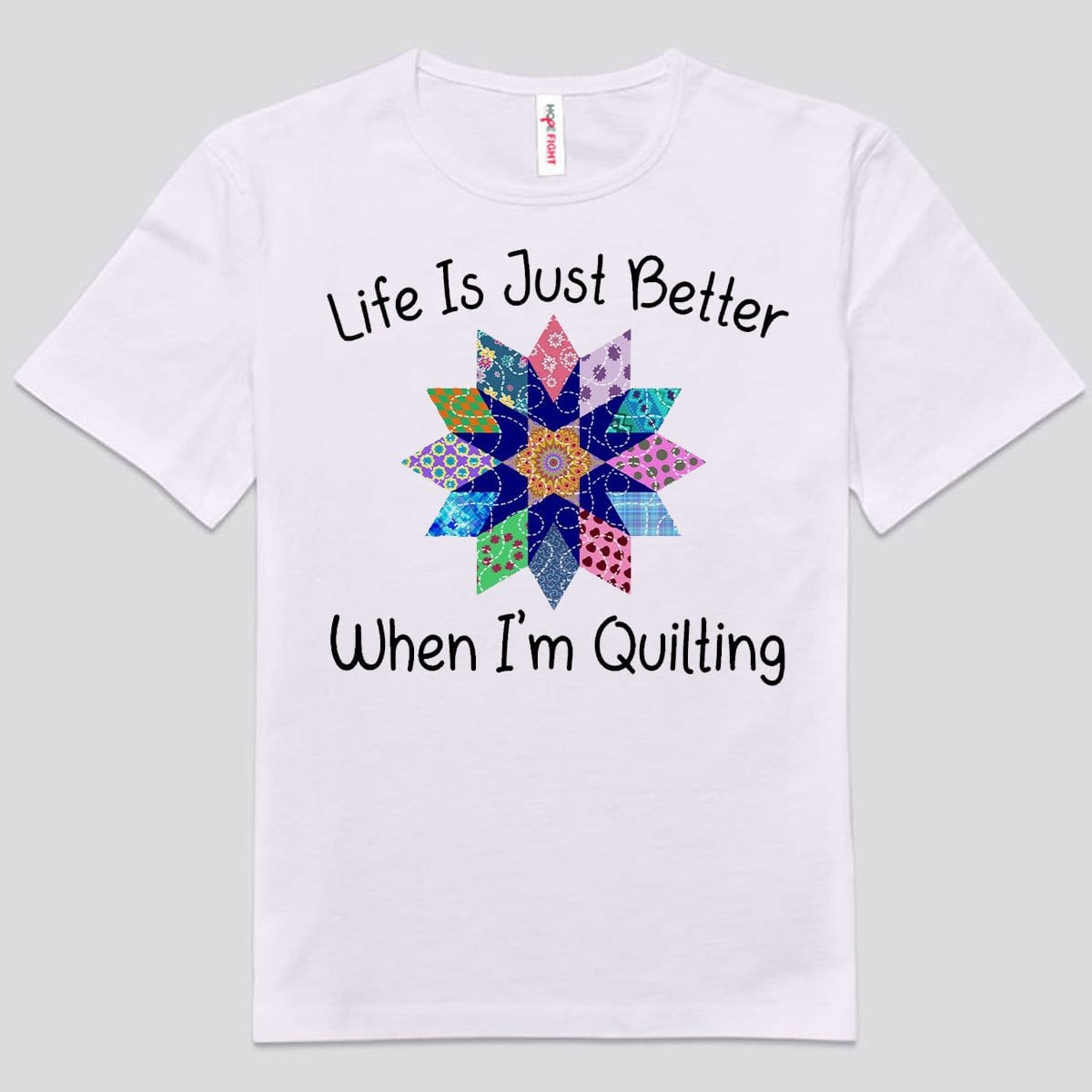 La vida es mejor cuando estoy cosiendo y acolchando camisas