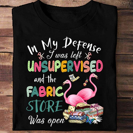 En mi defensa, me dejaron sin supervisión y la tienda de telas estaba abierta. Cosiendo camisas