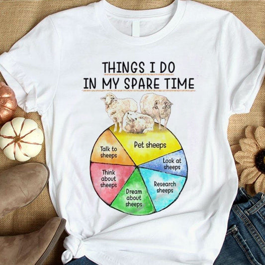 Cosas que hago en mi tiempo libre Camisetas de ovejas