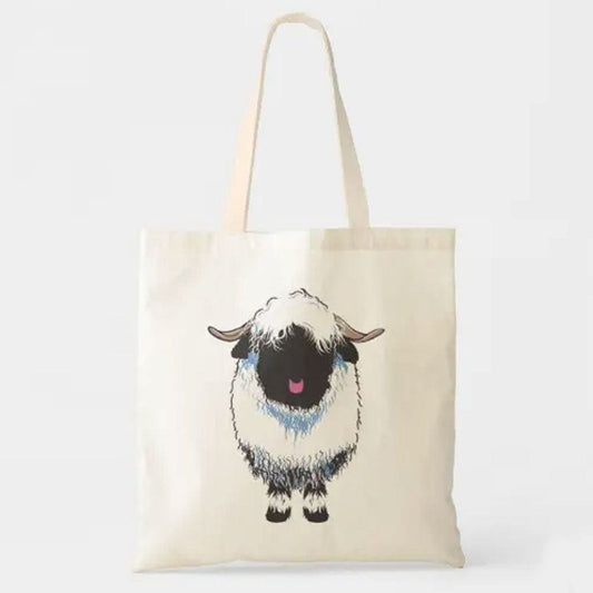 Bonita bolsa de mano con forma de oveja vieja